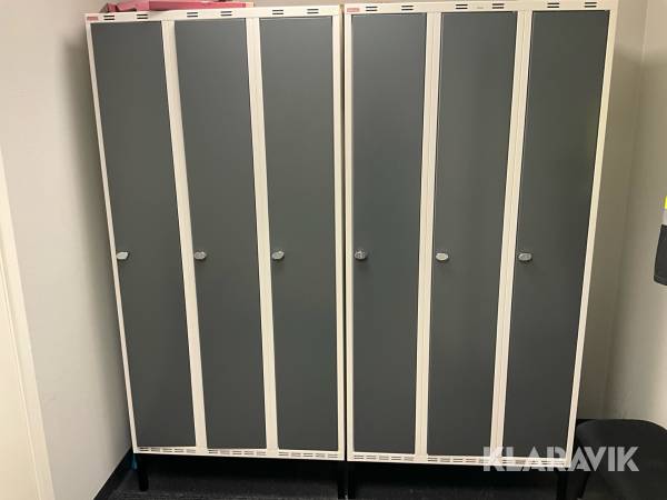 Omklädningsskåp Sonesson inredningar 2 st (3+3 skåp)