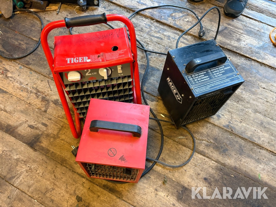 Byggfläktar Race, Anslut, Frico 2 kW
