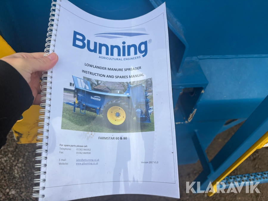 Gödselspridare G.T Bunning & Sons LTD ST-10