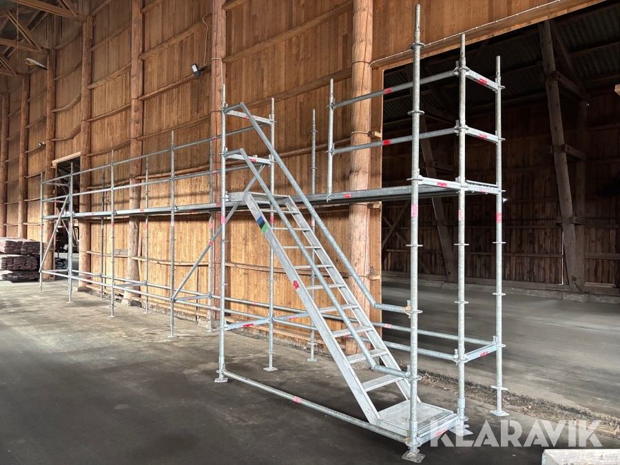 Byggställning 12,5x4 Altrad med trapptorn