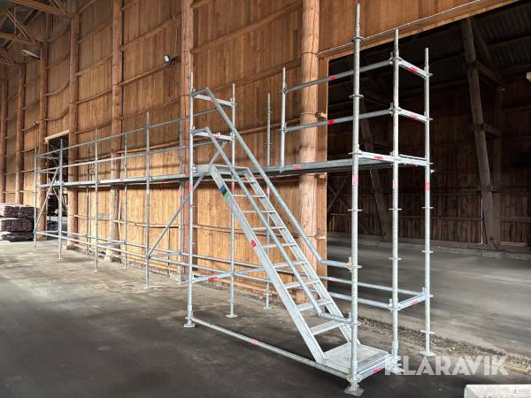 Byggställning 12,5x4 Altrad med trapptorn