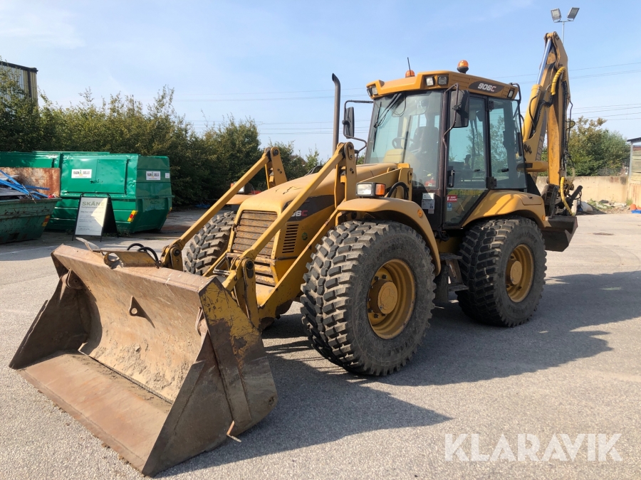 Grävlastare Hydrema 906 C med tiltrotator