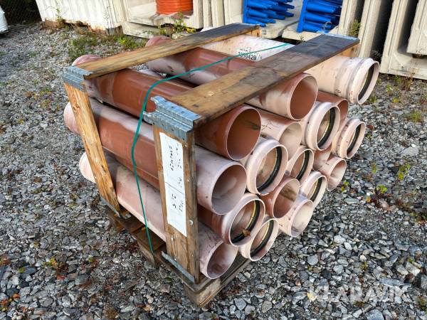Markrör Pipelife PVC 200 x 5,9 mm 1 m + muff 18 st