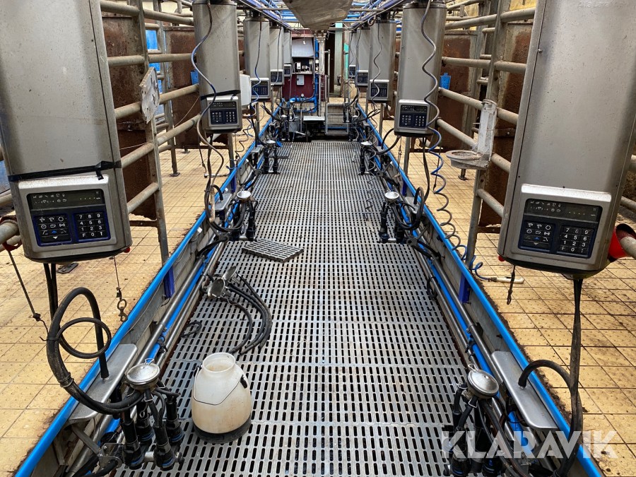 Mjölkningsutrustning till mjölkgrop Delaval Tandemstall 2x5