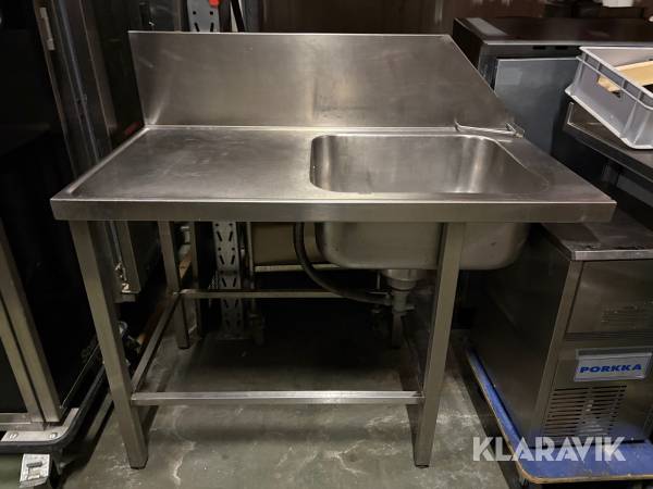 Inmatningsbänk till diskmaskin