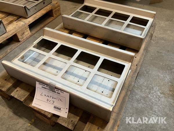 Lampbalja rostfri, 2 st