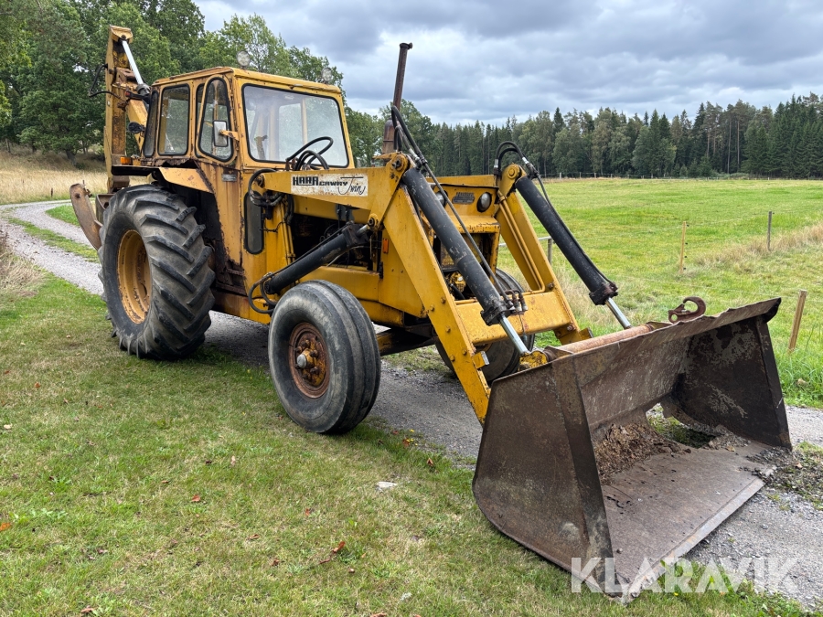 Traktorgrävare Hymas 467 Hara Caway Twin med gafflar och skopor