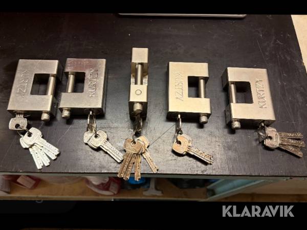 Hänglås Kurtzy 5st