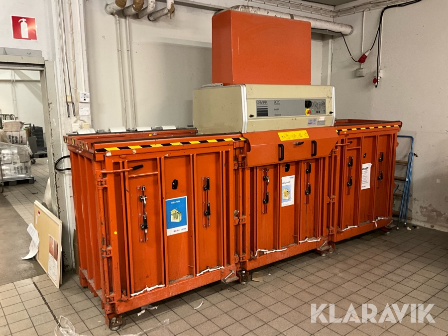 Komprimator Orwak 9020 balpress, 3 kammare