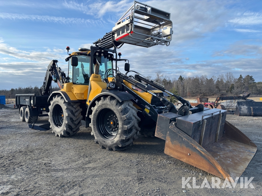Grävlastare Huddig 1260D Cable linjeutrustad med vagn