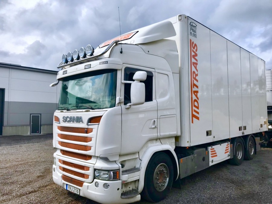 Lastbil Scania R580 HL 6x2*4-2016 Ekeriskåp med Mitsubishi Aggregat Euro6