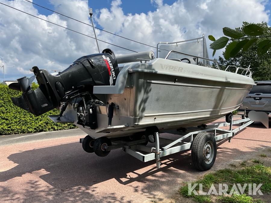 Båt Viper 630 Greyline med motor Suzuki 140hk 4-takt