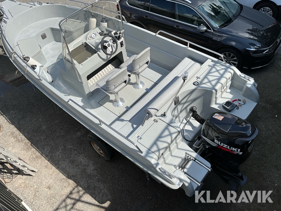 Båt Viper 630 Greyline med motor Suzuki 140hk 4-takt