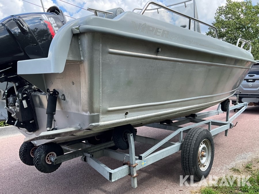 Båt Viper 630 Greyline med motor Suzuki 140hk 4-takt