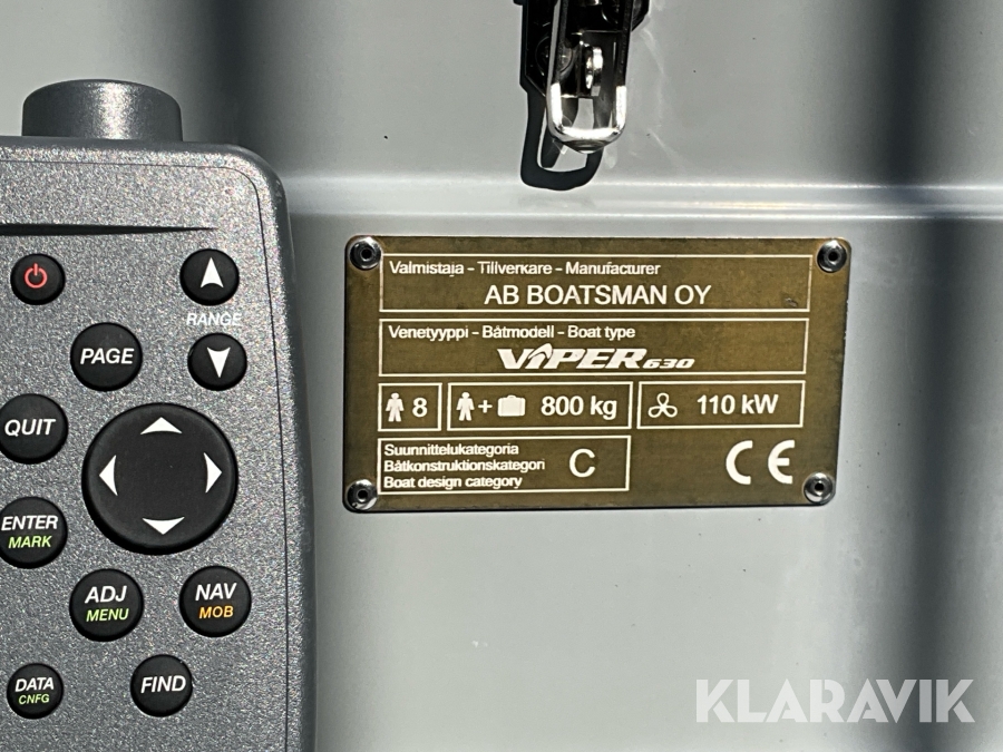 Båt Viper 630 Greyline med motor Suzuki 140hk 4-takt