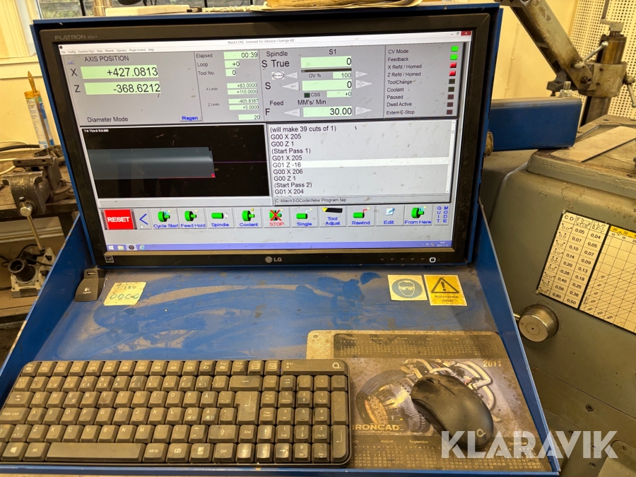 Automatsvarv Meuser+Co med styrsystem och tillbehör