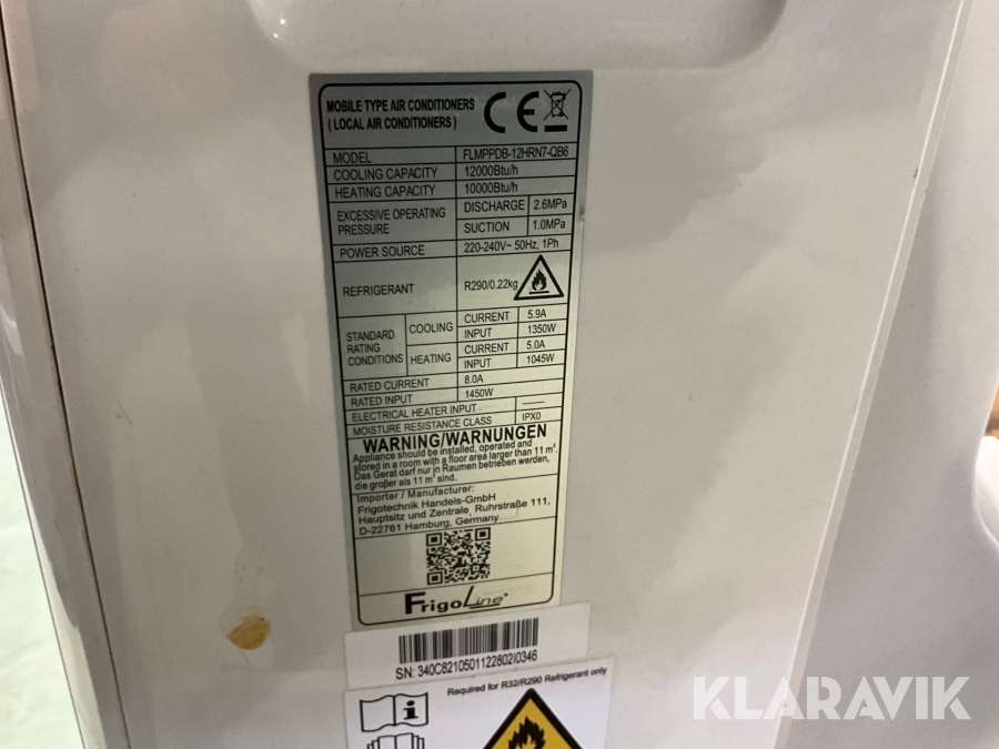 Luftkonditionering Frigoline FLMPPDB-12HRN7-QB6G1 2 st