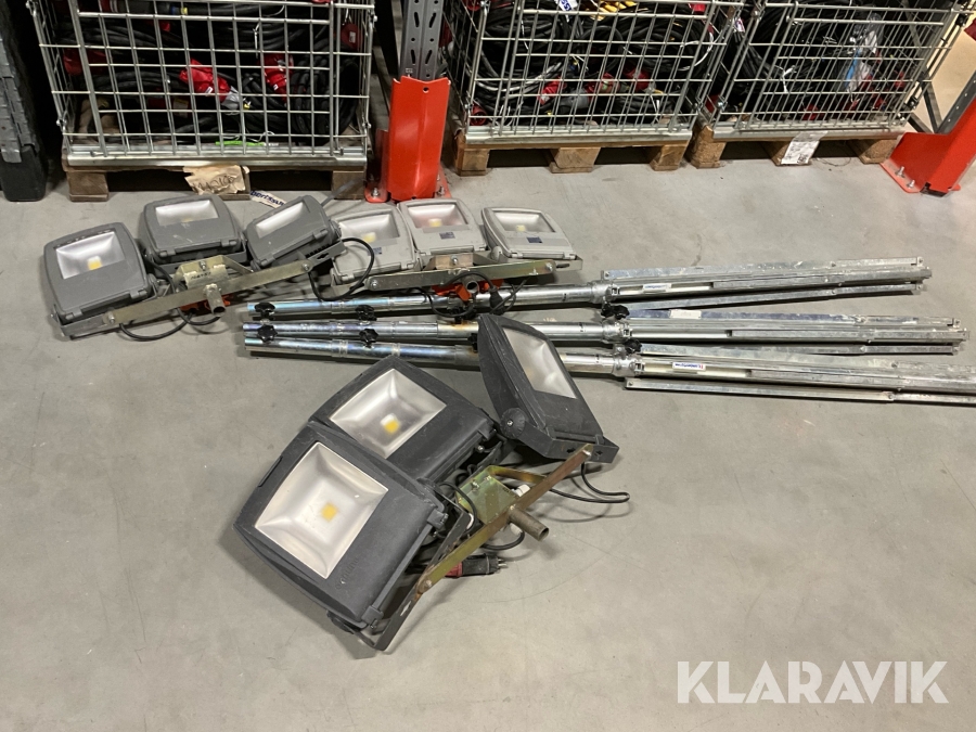 Belysningsmaster 3 st