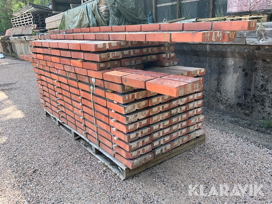 Tegelbalkar röd, ca 52 st