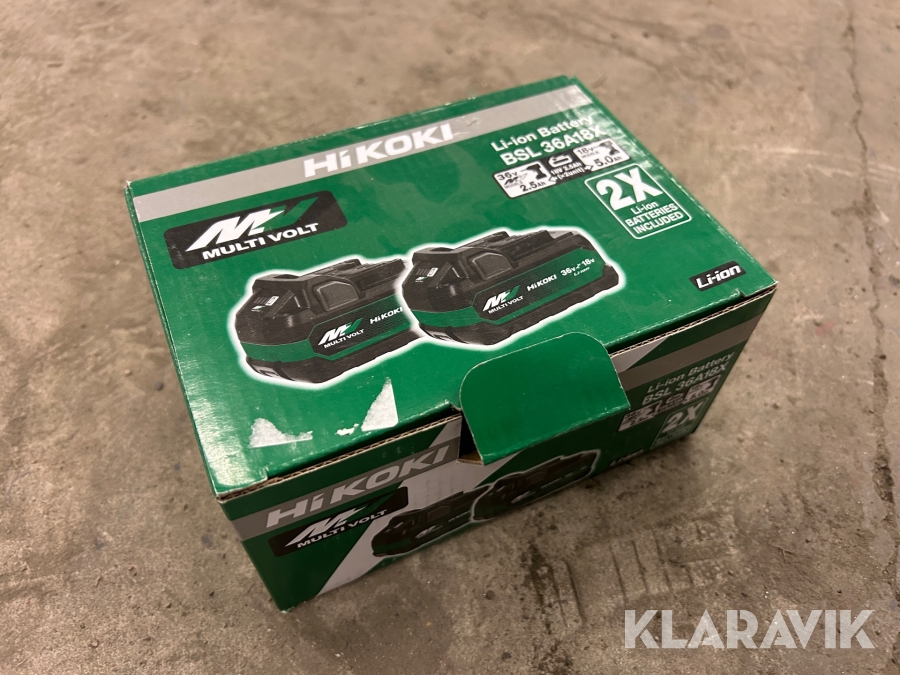 Batterier Hikoki 2 st 18V
