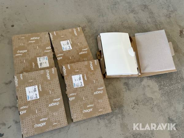 Dörr till kapslingar/säkringsskåp Hager Gamma GD213 5 st