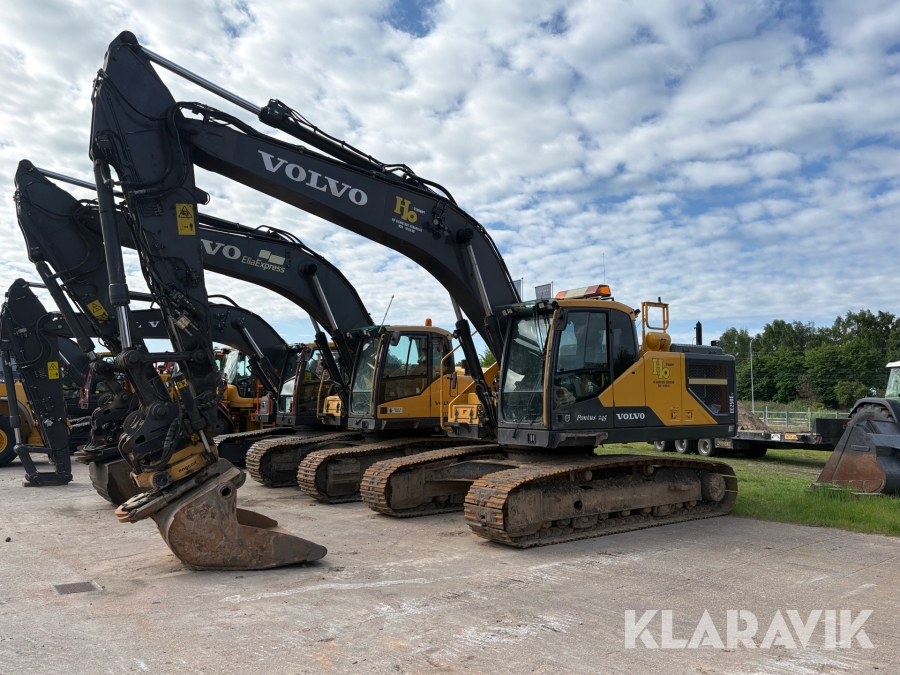 Grävmaskin bandburen Volvo EC250EL med tiltrotator och 1 st skopa