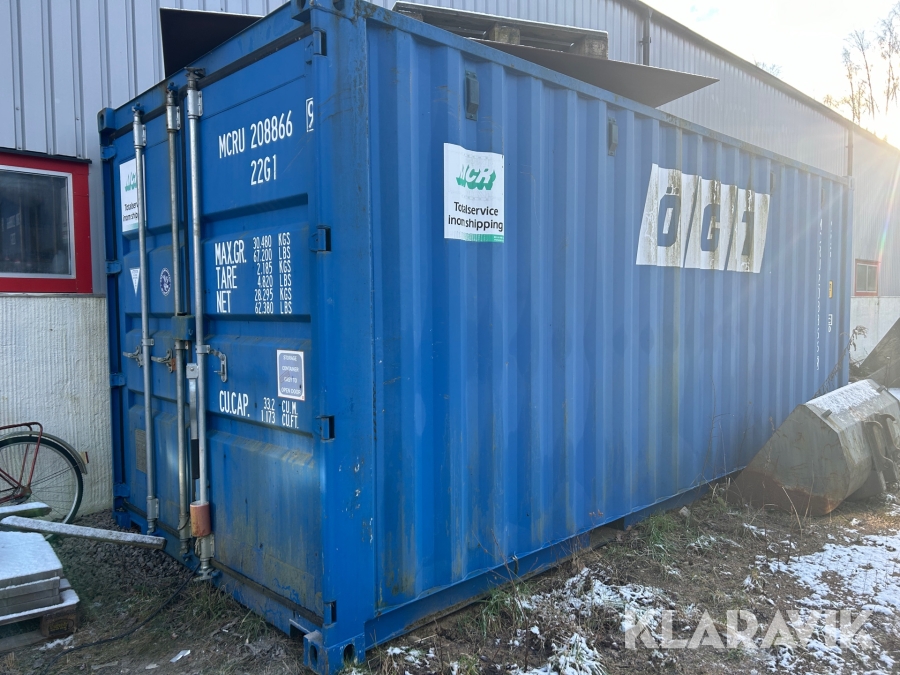 Container verkstadsbod MCR XP-STDT-15 (F) 20 fot