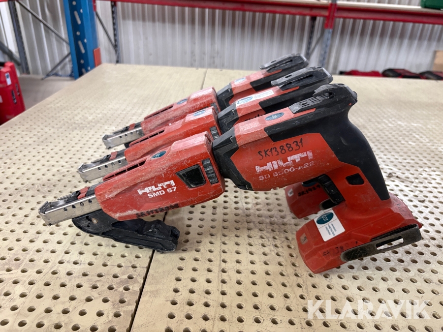 Gipsskruvdragare Hilti SD 5000 -A22 3st