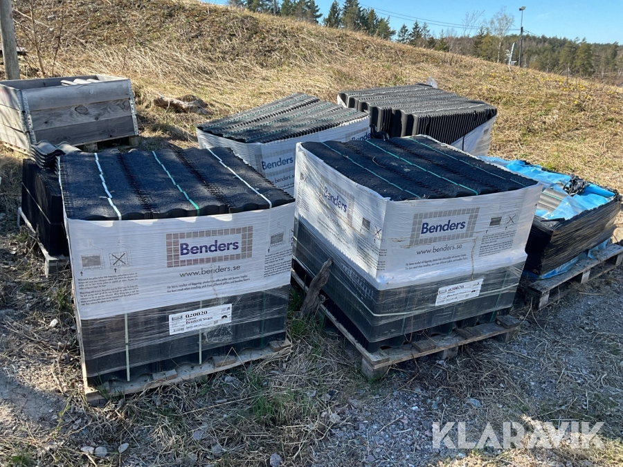 Takpannor Benders Palma benderit svart 4,5pall