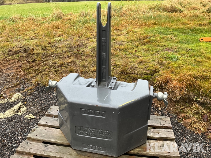 Motvikt, frontvikt Fendt 870kg