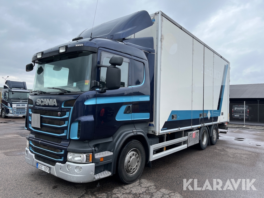 Skåpbil Scania R420 med bakgavellyft