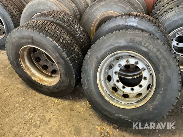 Drivhjul till lastbil Kumho 315/70-22,5 4st