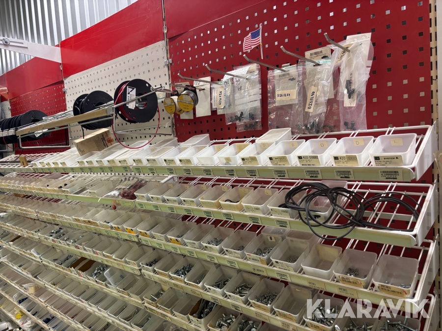 Diverse bultsortiment MM och tum eltillbehör och slang