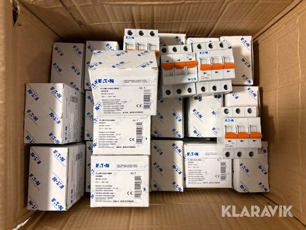 Dvärgbrytare Eaton PLSM-C40/3-MW 3 poliga, 45st