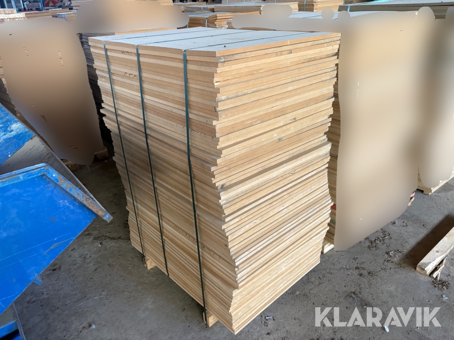 MDF-skivor 1000x750x20mm 1st pall
