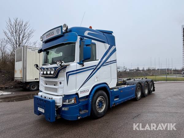 Lastväxlare Scania R500 plogutrustad