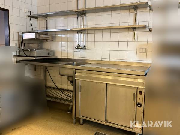 Värmeskåp Salamander Diskbänk och hyllor Gastro Teknk/Electrolux D1605