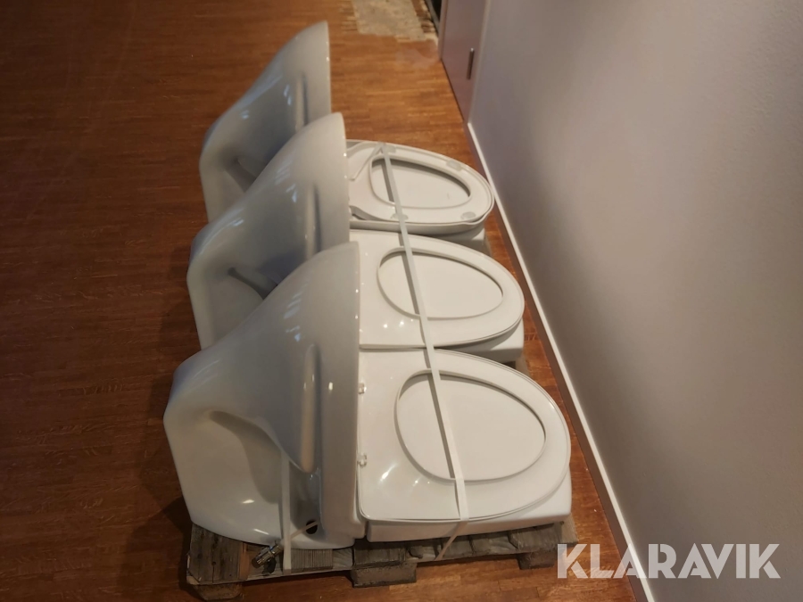 Vägghängd toalett Ifö 3st