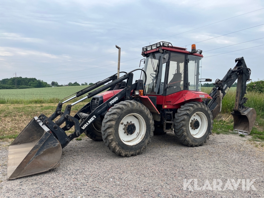 Grävlastare Valmet 7000 med redskap