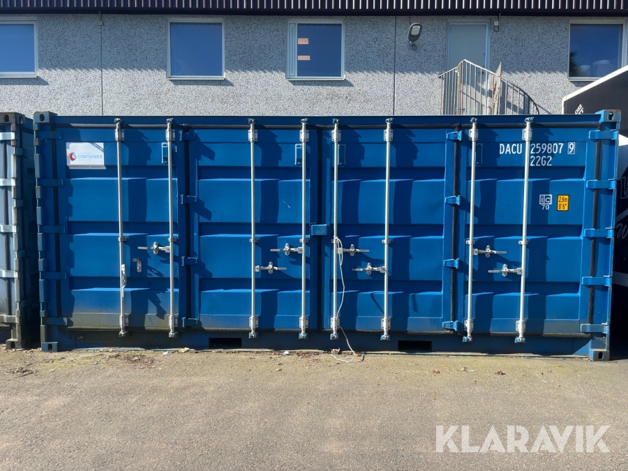 Container 20 fot med öppningsbar långsida