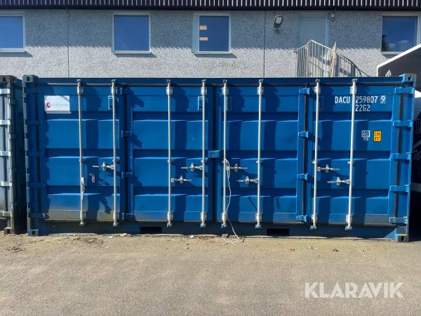 Container 20 fot med öppningsbar långsida