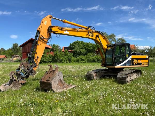 Grävmaskin JCB JS220L med tiltrotator SMP ST28 PRO