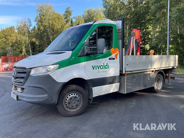 Lastbil Mercedes-Benz Sprinter 519 CDI V6, med Palfinger kran
