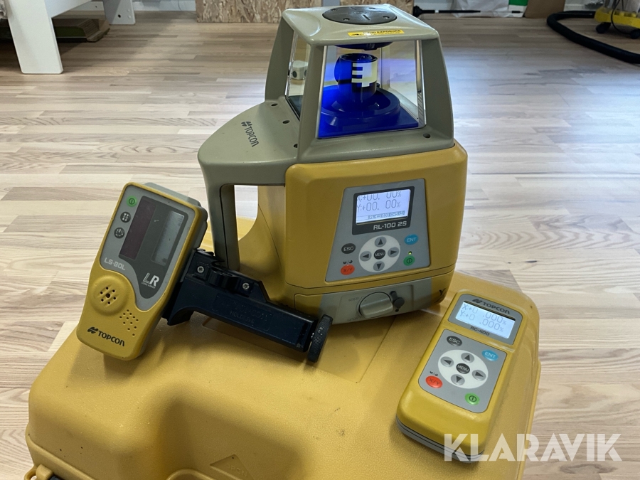 Tvåfallslaser Topcon RL-100 2S kalibrerad