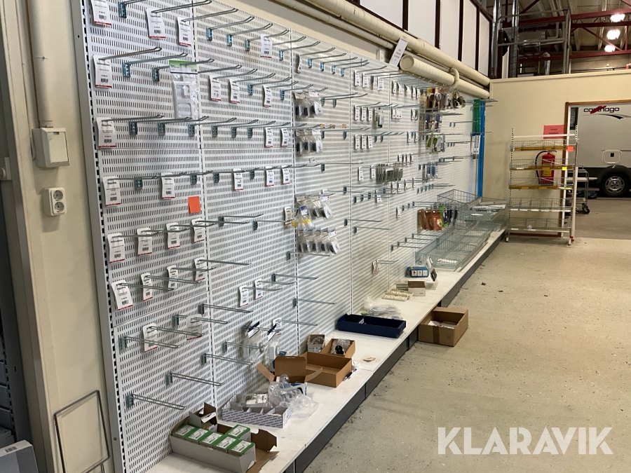 Hyllsystem butik med förvaring