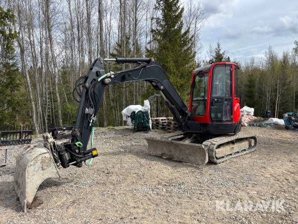 Grävmaskin Yanmar VIO55 med Tiltrotator