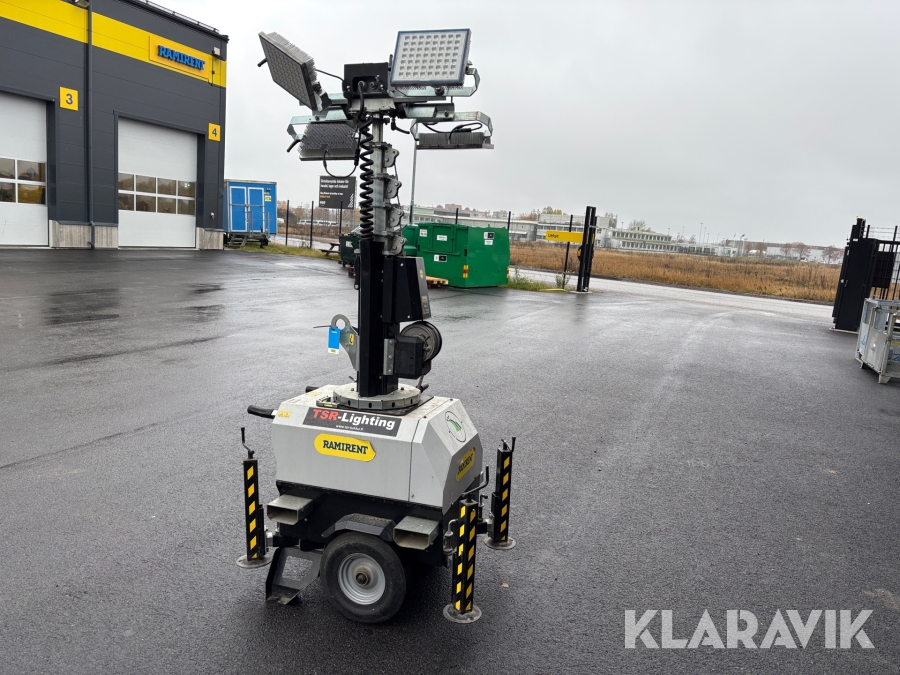 Belysningsmast LED 7M Luxtower Lux C Green C LG7