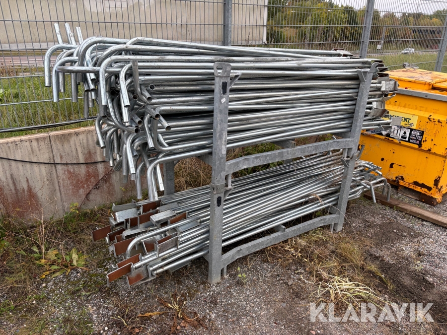 Skyddsräckesstolpar järnväg 2.2m med nät