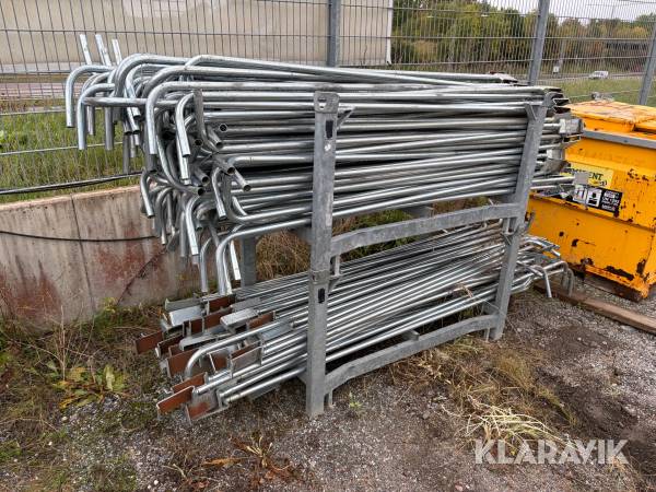 Skyddsräckesstolpar järnväg 2.2m med nät
