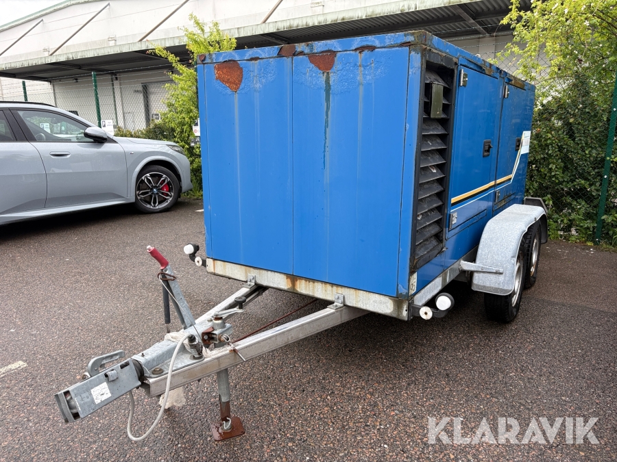 Elverk på släp Genetech GTC 100M 115 kVA